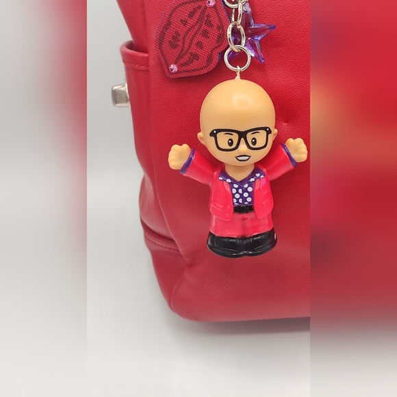 Coach East West Gallery Pleated Leather shoulder bag w/ Lips & Ru Paul charms - Picture 8 of 17